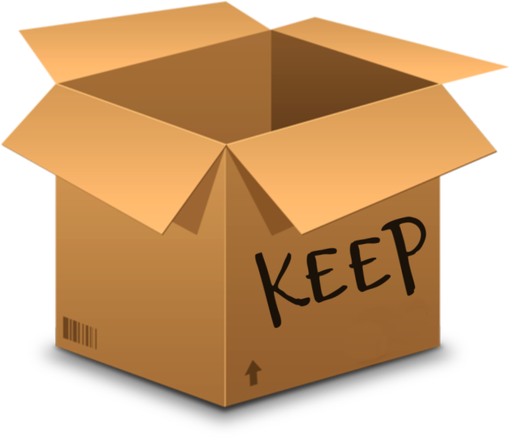 A Cardboard Box With A Black Background
