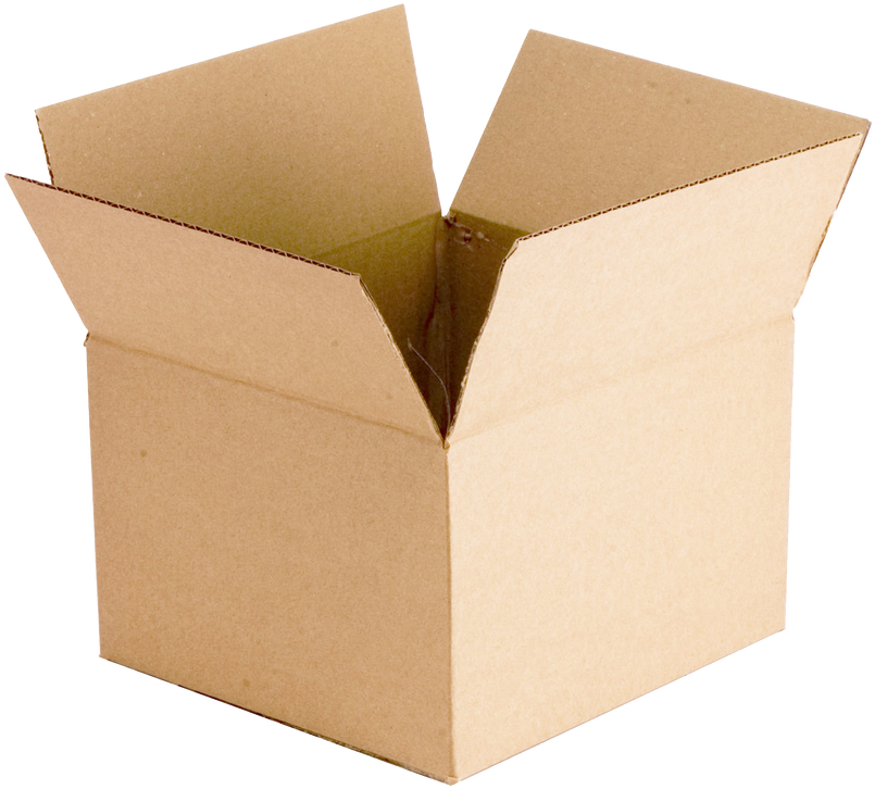 A Cardboard Box With A Open Lid