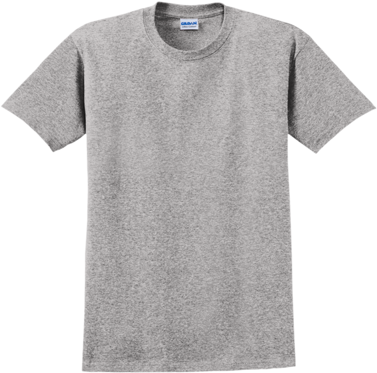 A Grey T-shirt On A Black Background