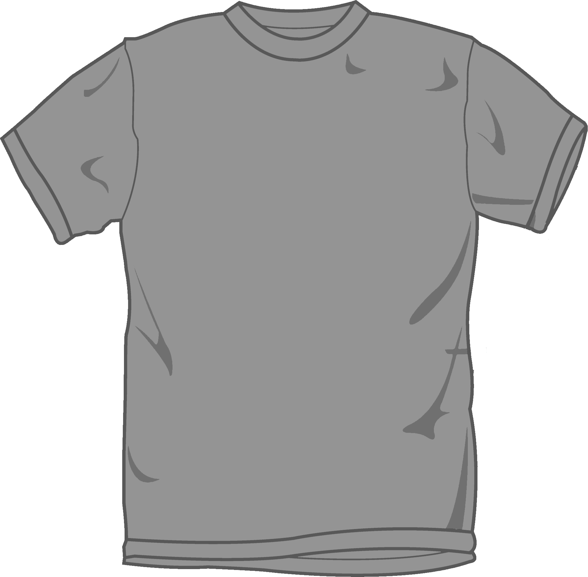 A Grey T-shirt With A Black Background
