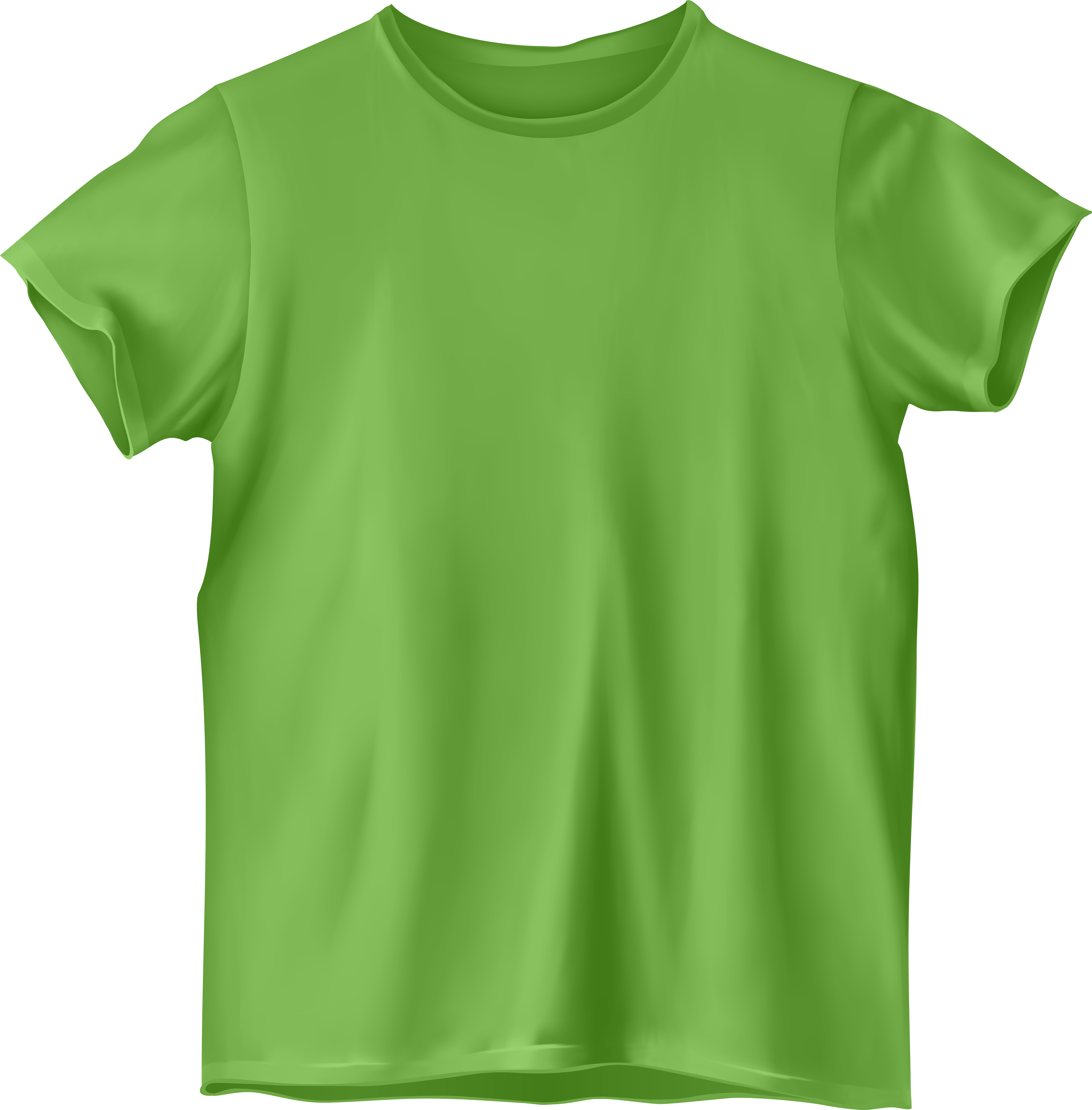 A Green Shirt On A Black Background