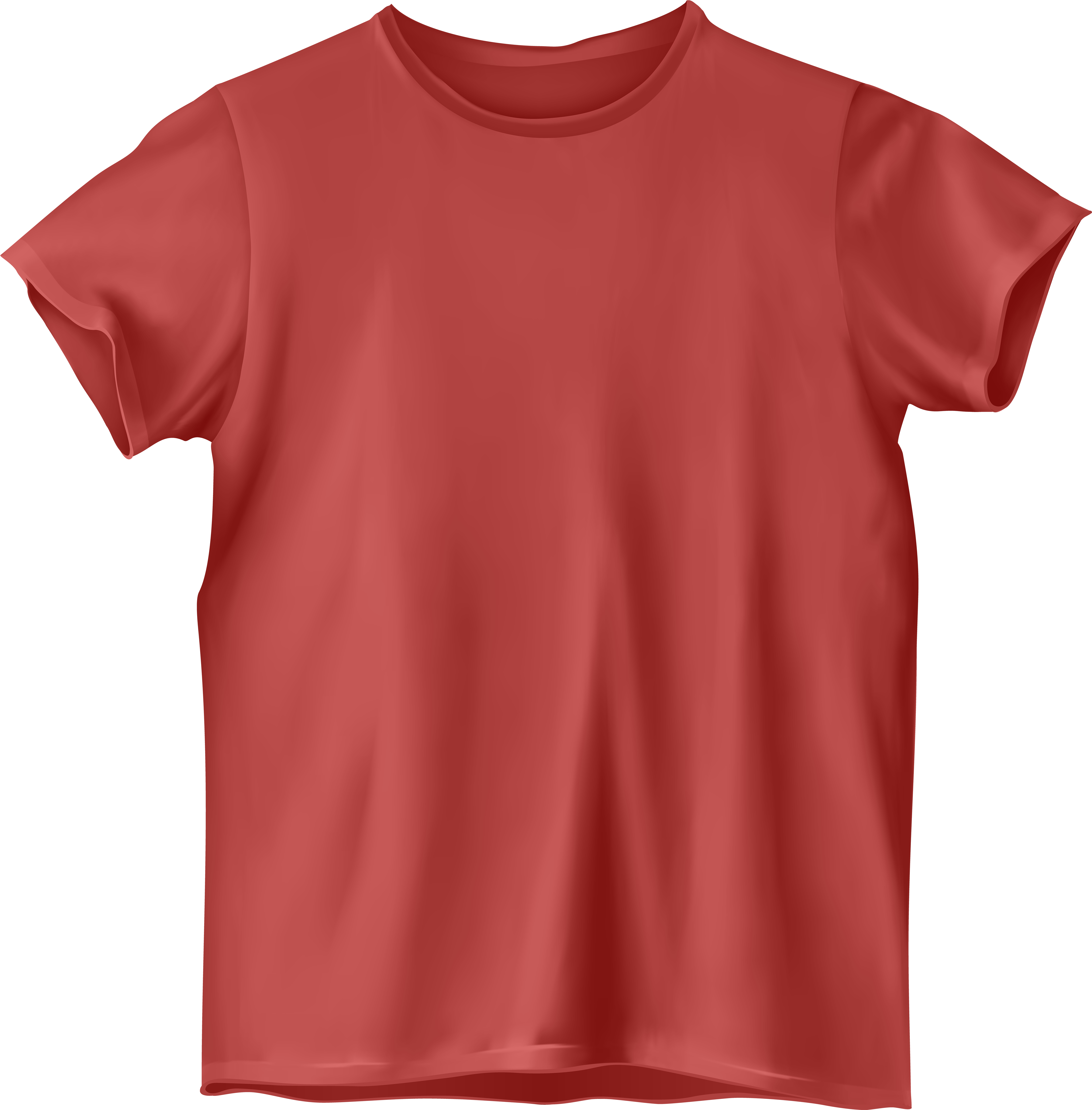 A Red T-shirt On A Black Background