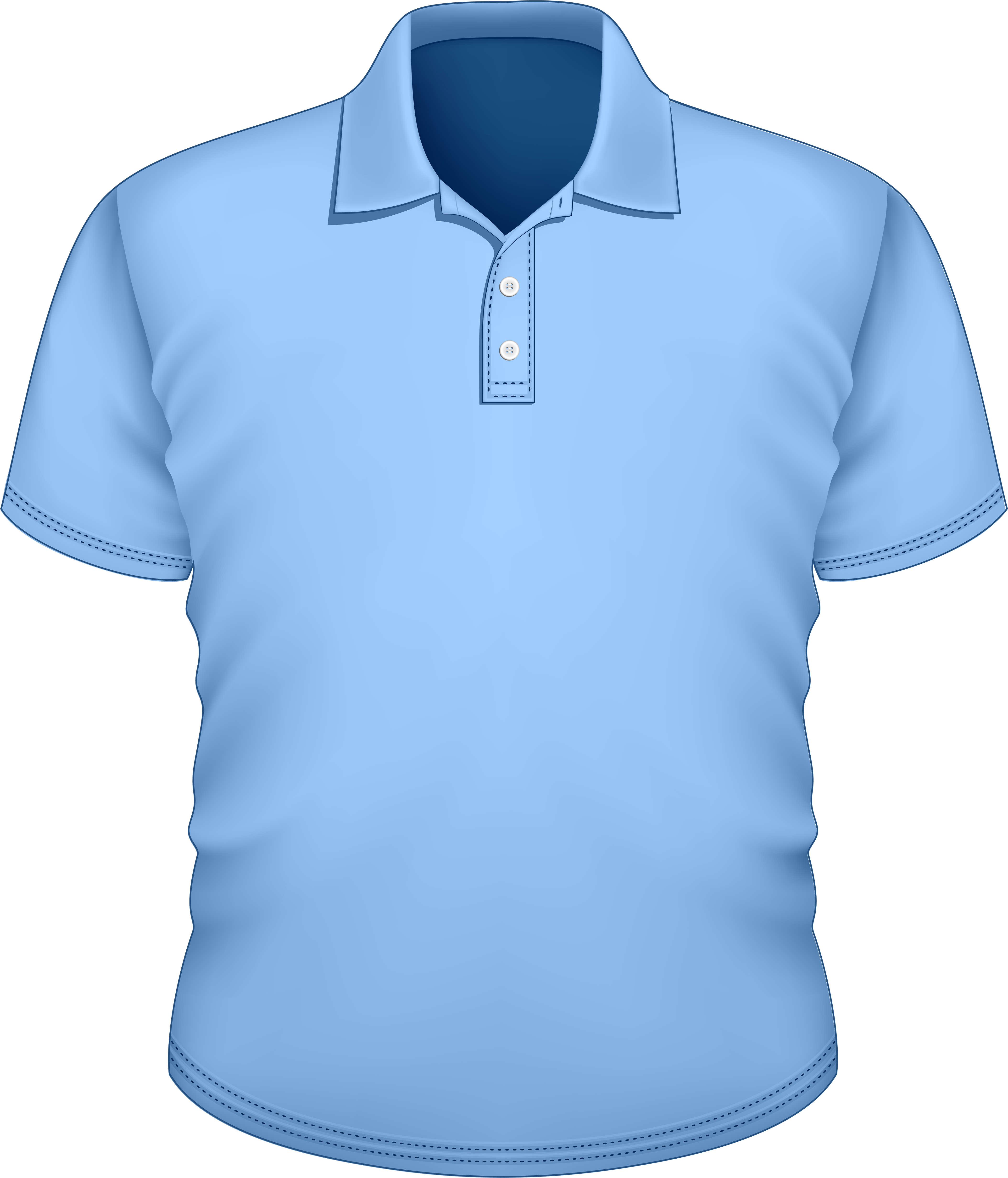 A Blue Polo Shirt With A Black Background
