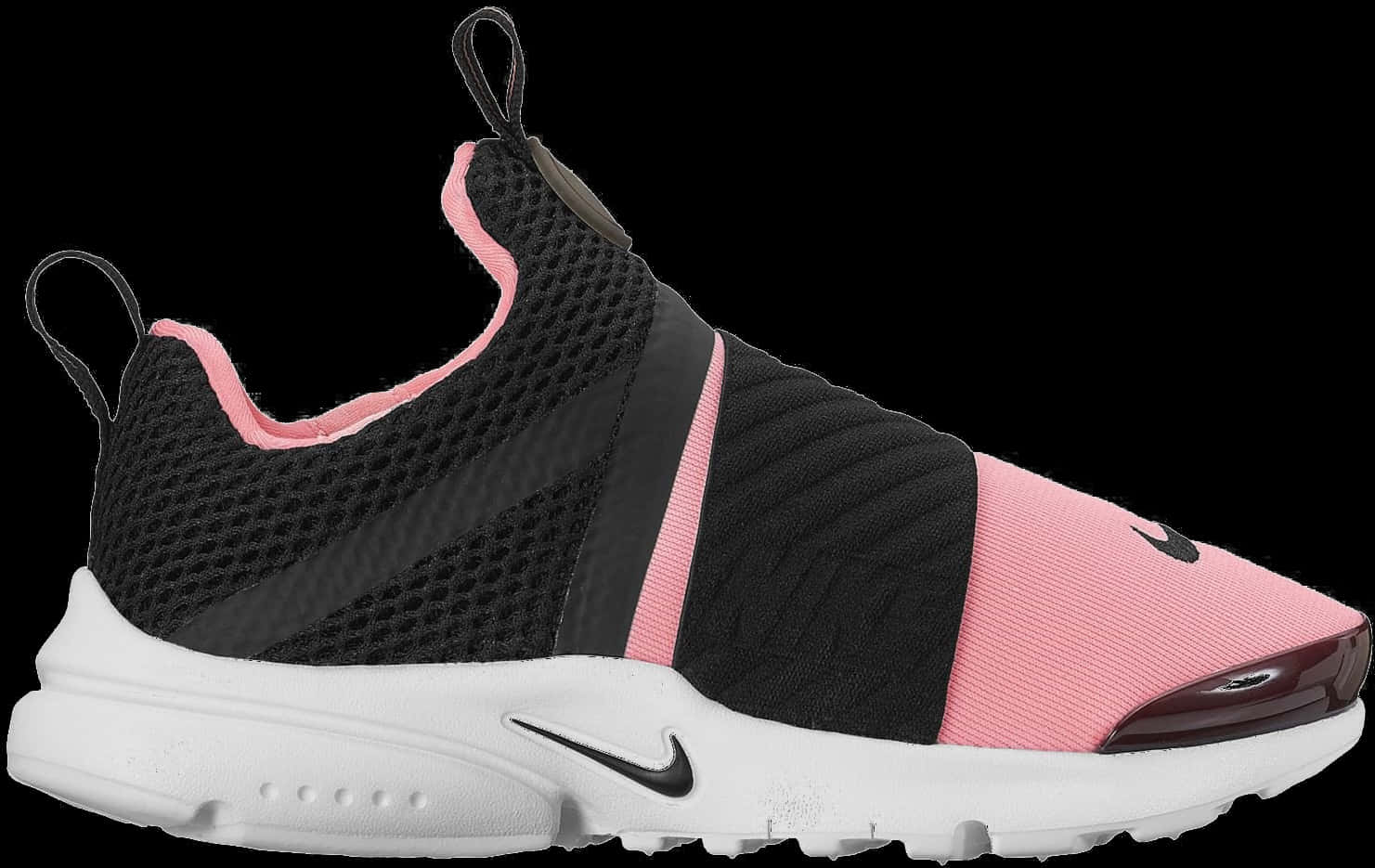 A Black And Pink Shoe