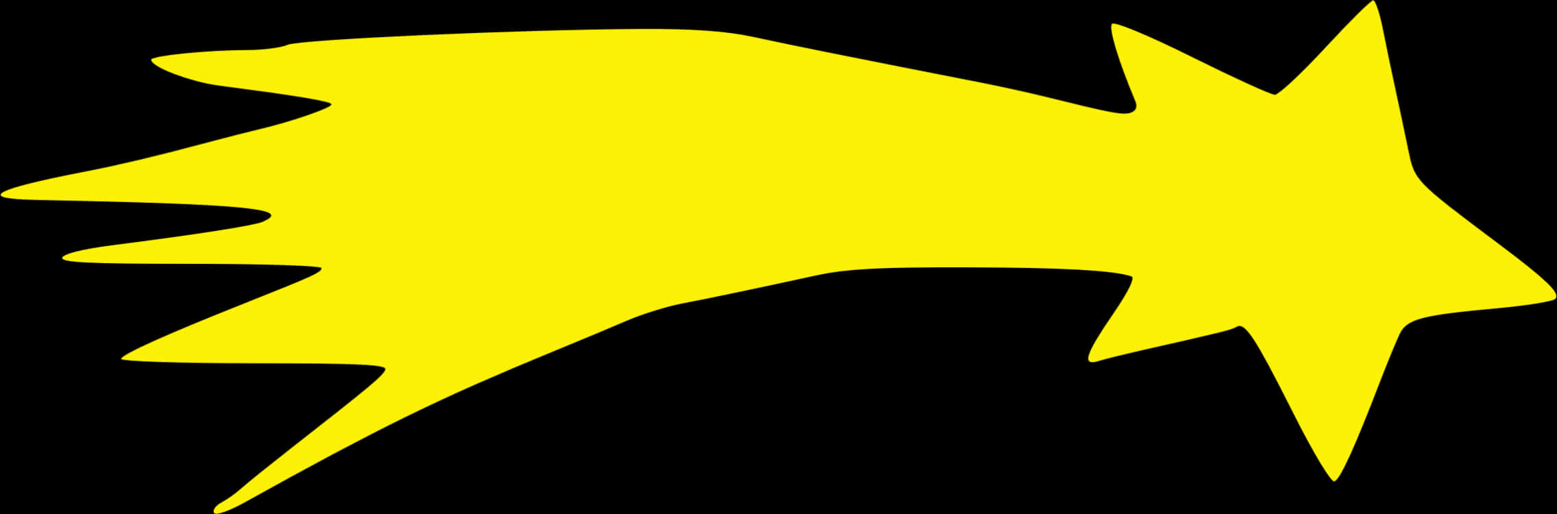 A Yellow Flag On A Black Background