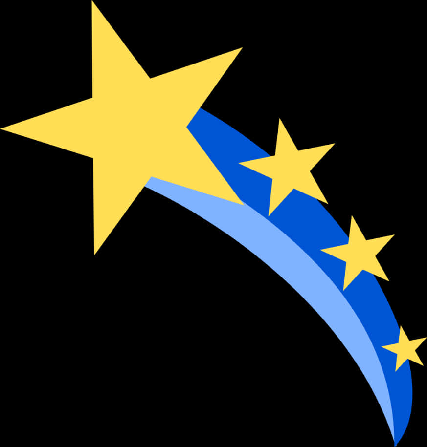 A Yellow And Blue Star