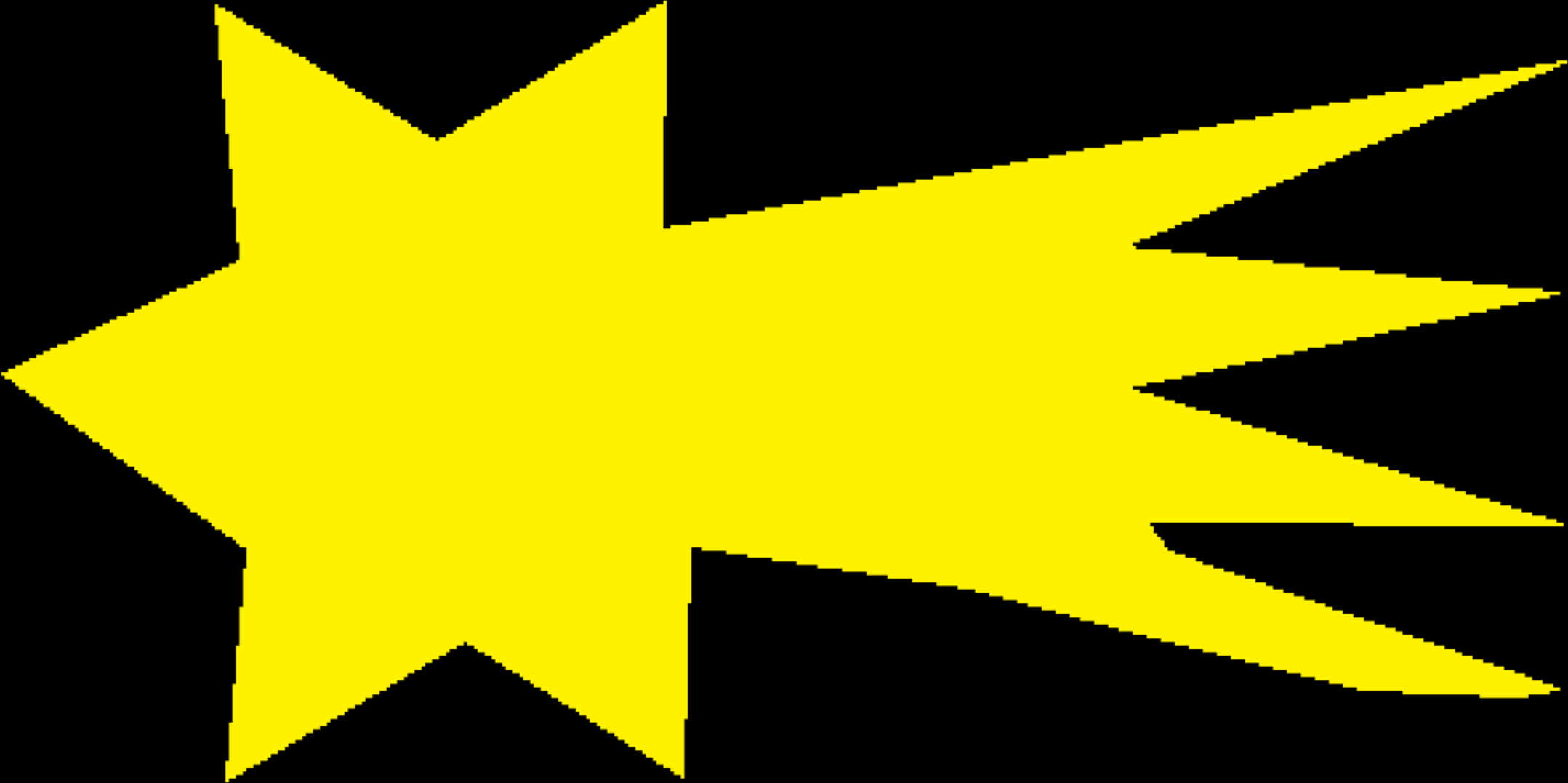 A Yellow Arrow With A Black Background
