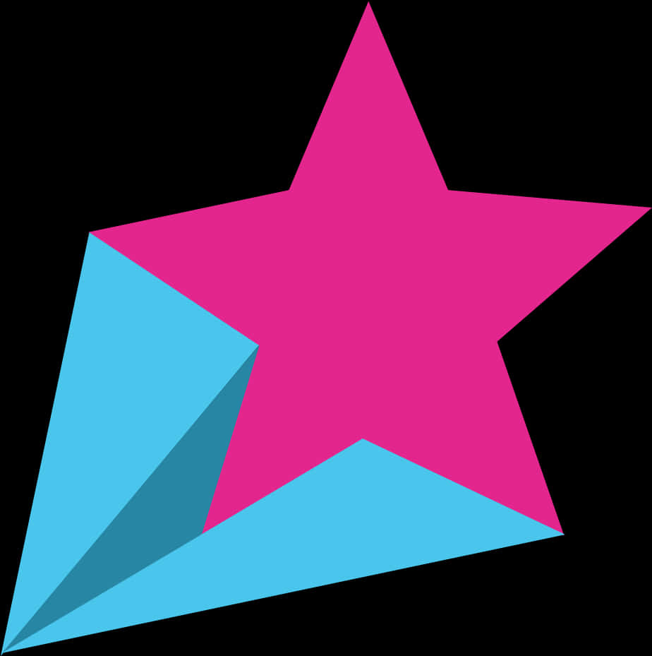 A Pink And Blue Star