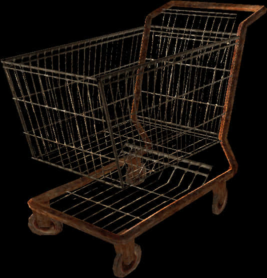 Brown Shopping Cart