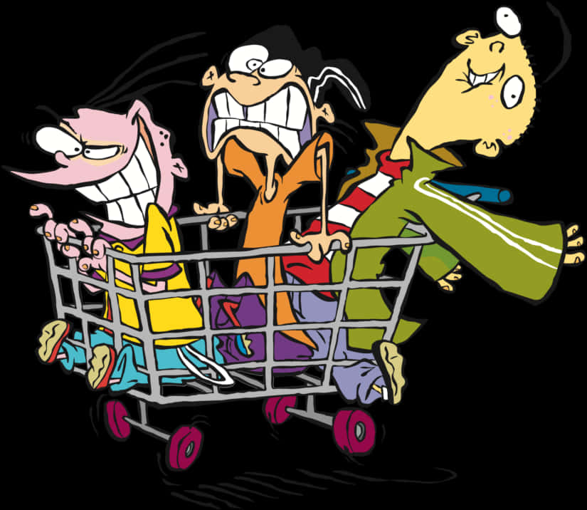 Ed, Edd, And Eddie Shopping Cart