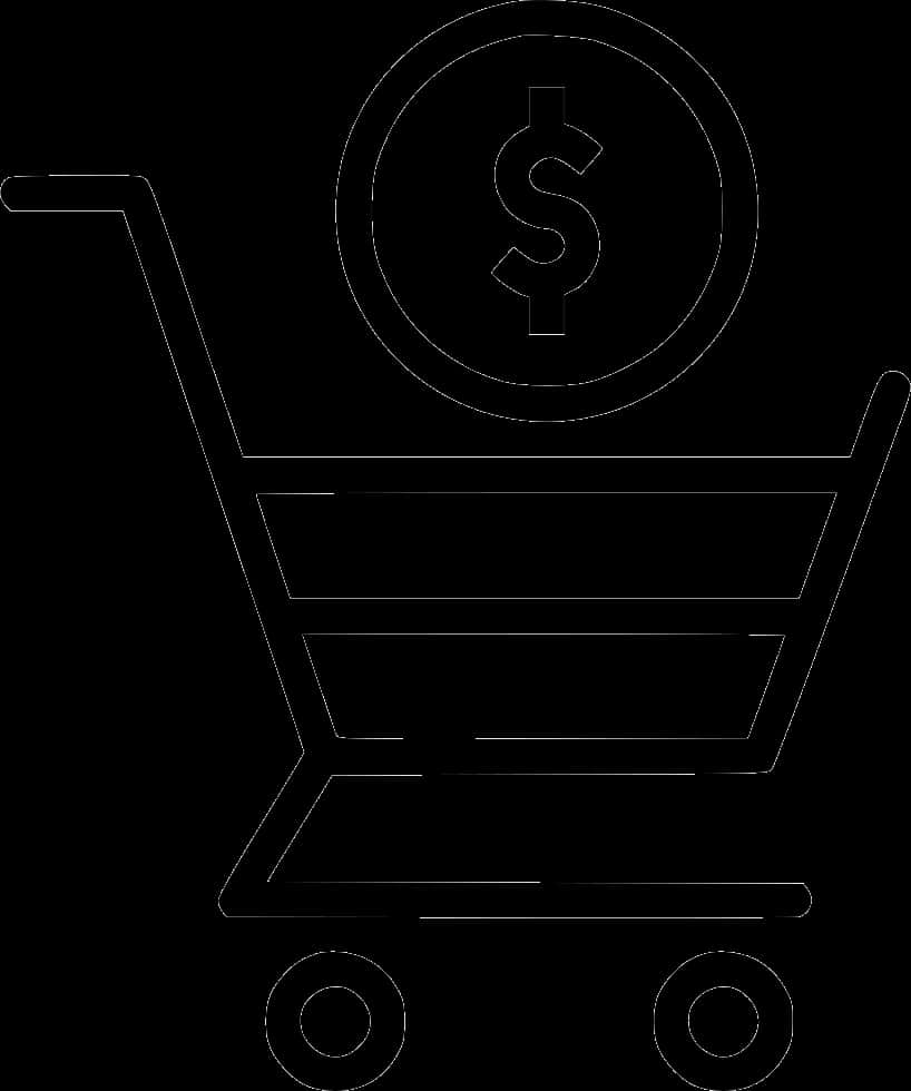 Shopping Cart With Dollar Sign
