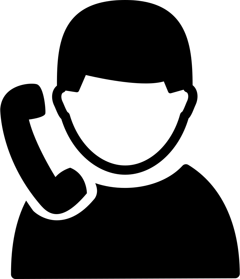 A Silhouette Of A Person Holding A Phone