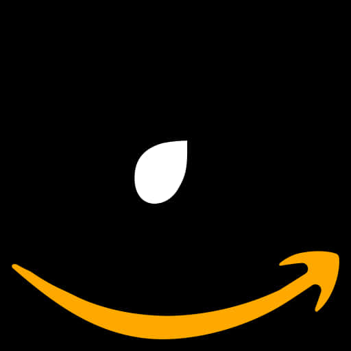 Shortened Amazon Logo With Black Outline
