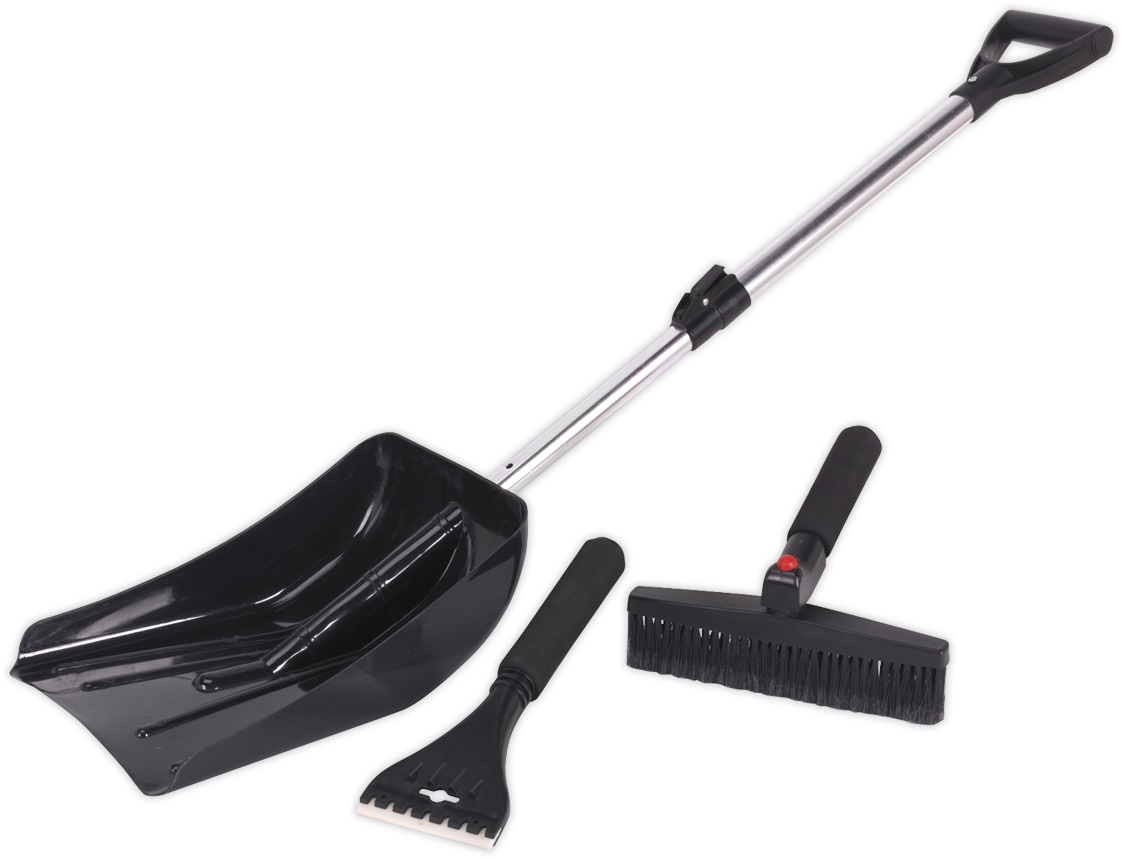 A Black Scoop And Brush