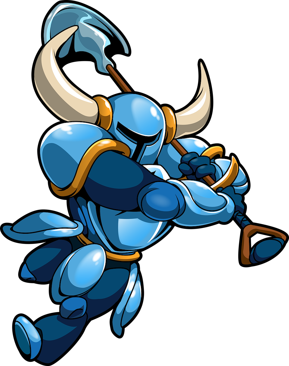 Cartoon Of A Blue Warrior With Horns And A Spear