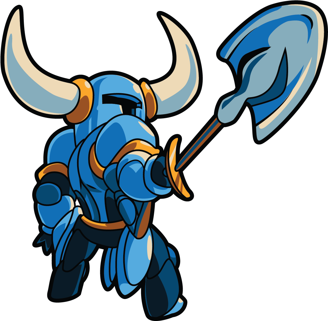 A Cartoon Of A Knight Holding A Shovel