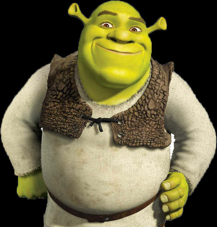 A Cartoon Character Of A Green Shrek