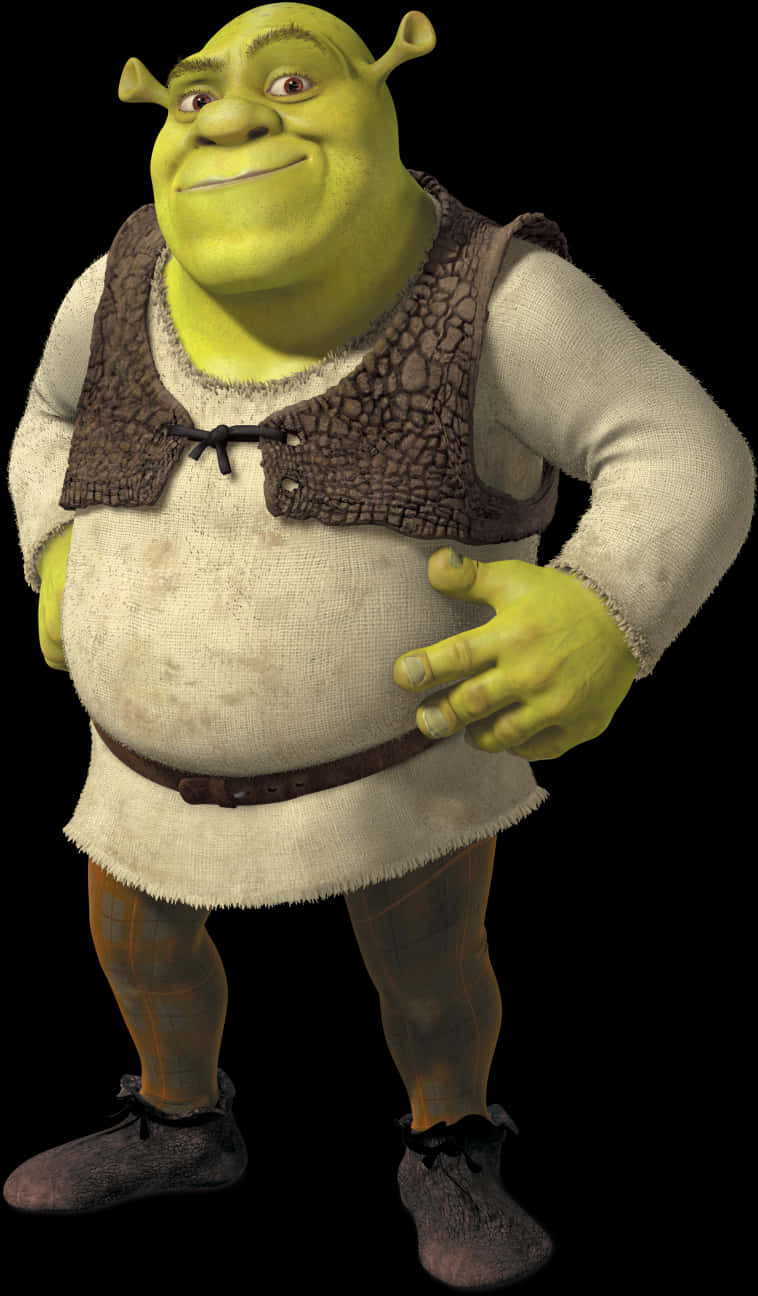 Shrek Proudly Standing