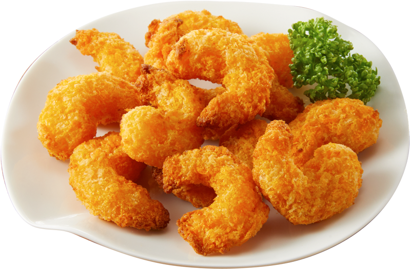 A Plate Of Fried Shrimp