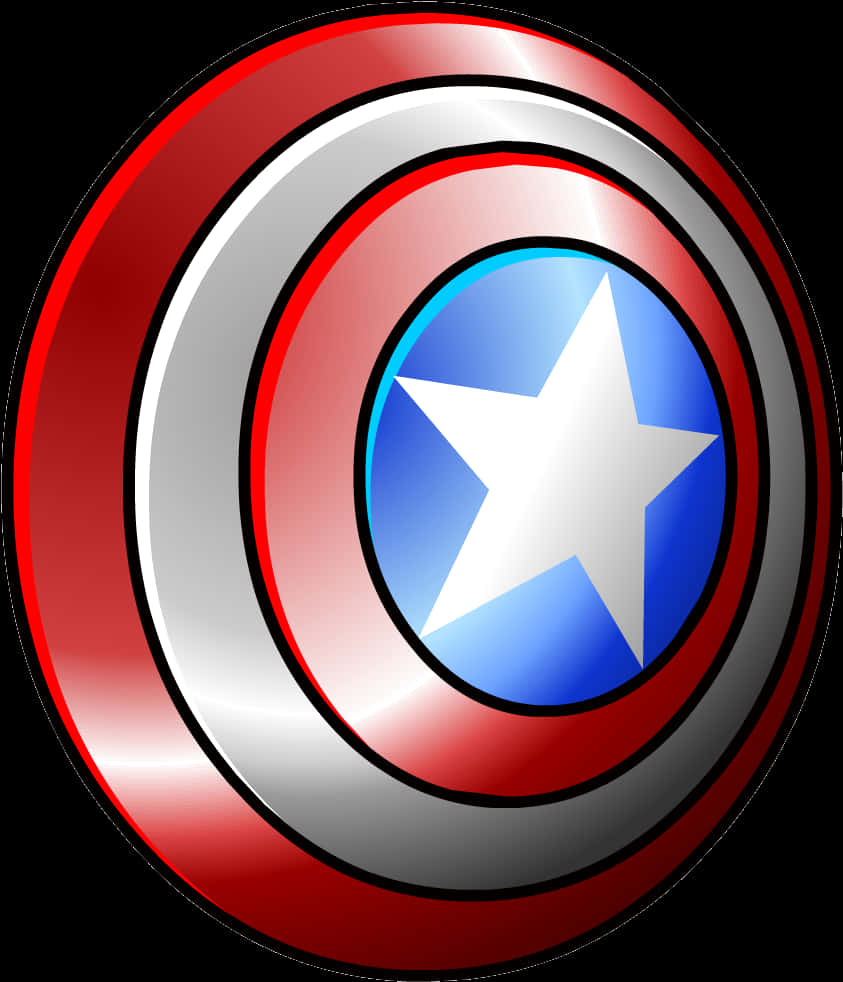 Side Profile Of Captain America Shield