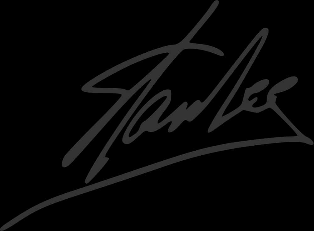 A Black And White Photo Of A Signature