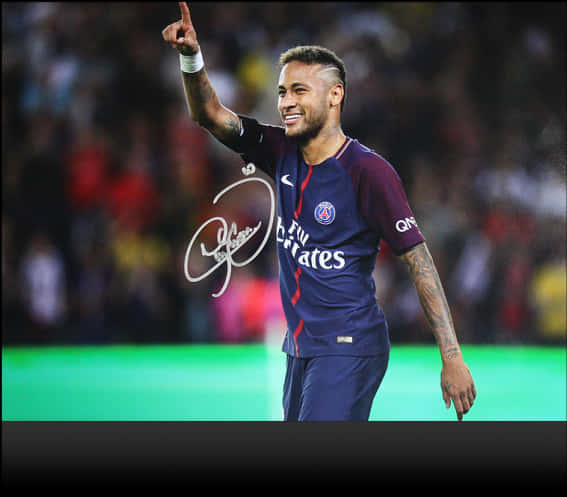 Signed Picture Of Neymar, Hd Png Download