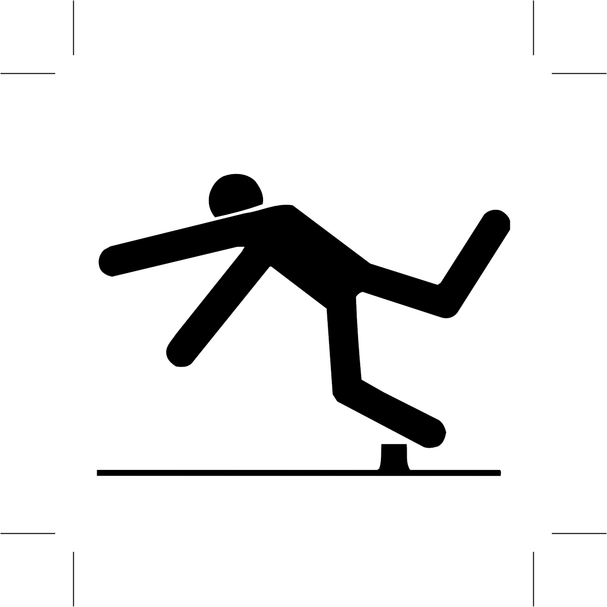 Signs Watch Your Steps , Png Download - Stick Figure Falling Forward, Transparent Png