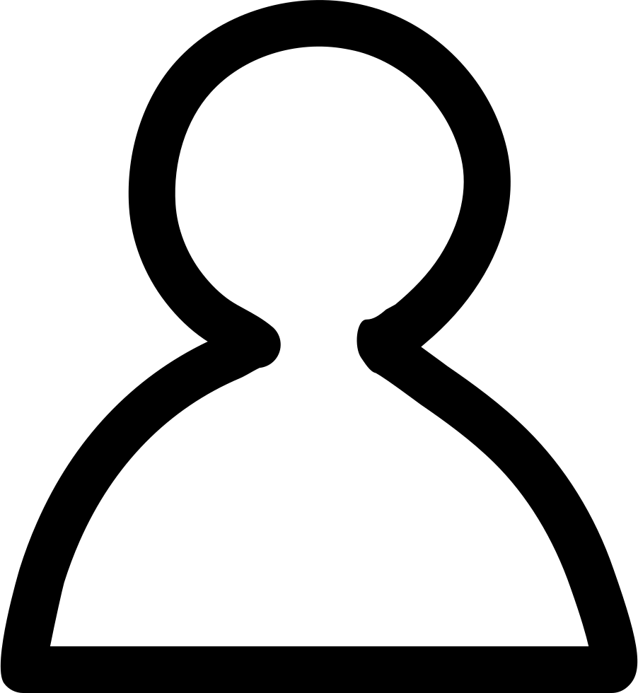 A Black Outline Of A Person