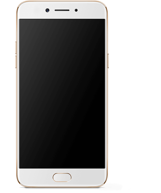 A White Cell Phone With Black Screen