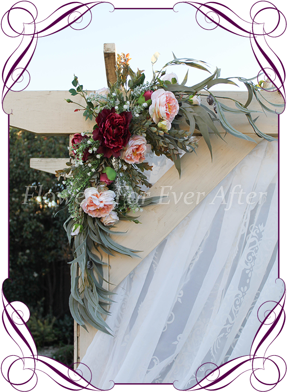 Silk Faux Flower Wedding Arbor Arch Corner Decoration - Flower Girls Basket Design, Hd Png Download