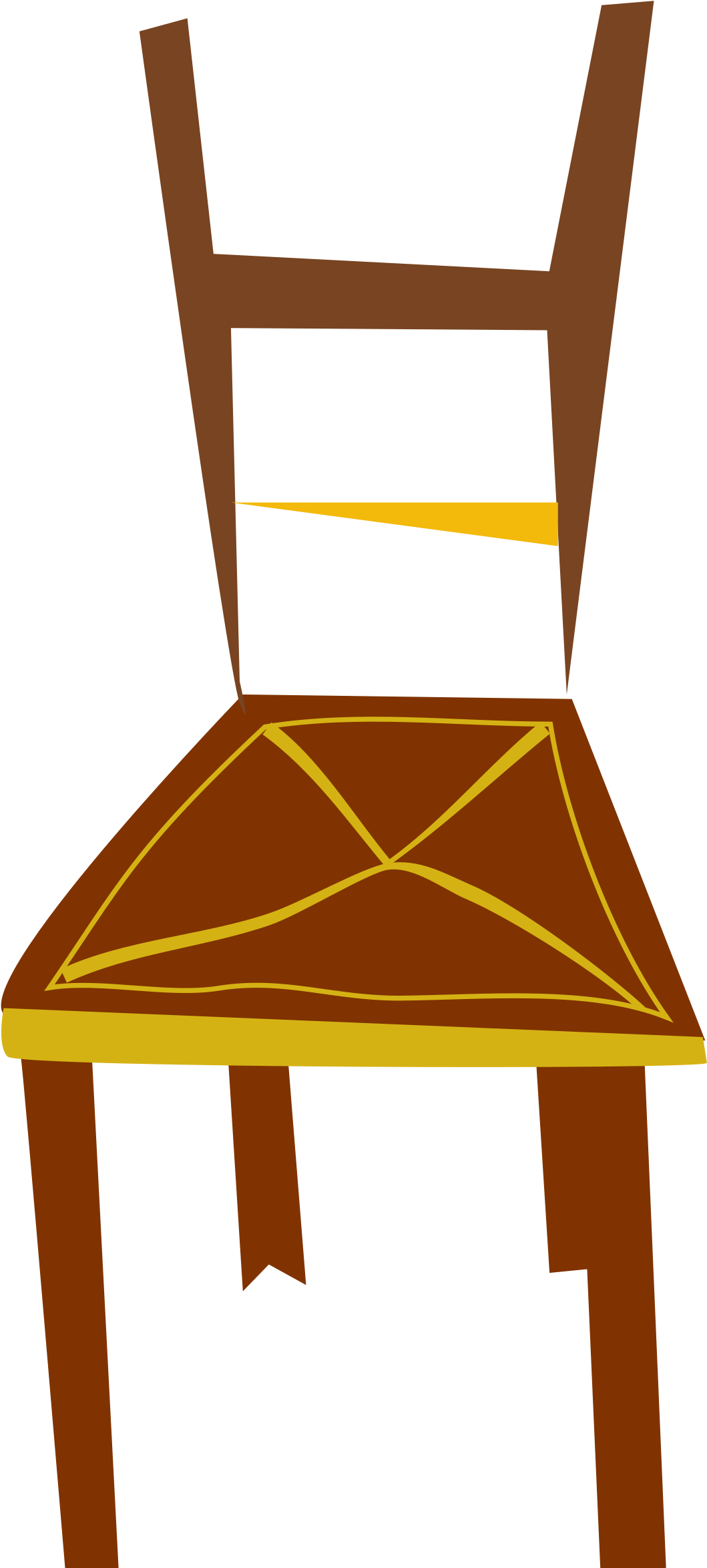 A Brown Chair With A Black Background