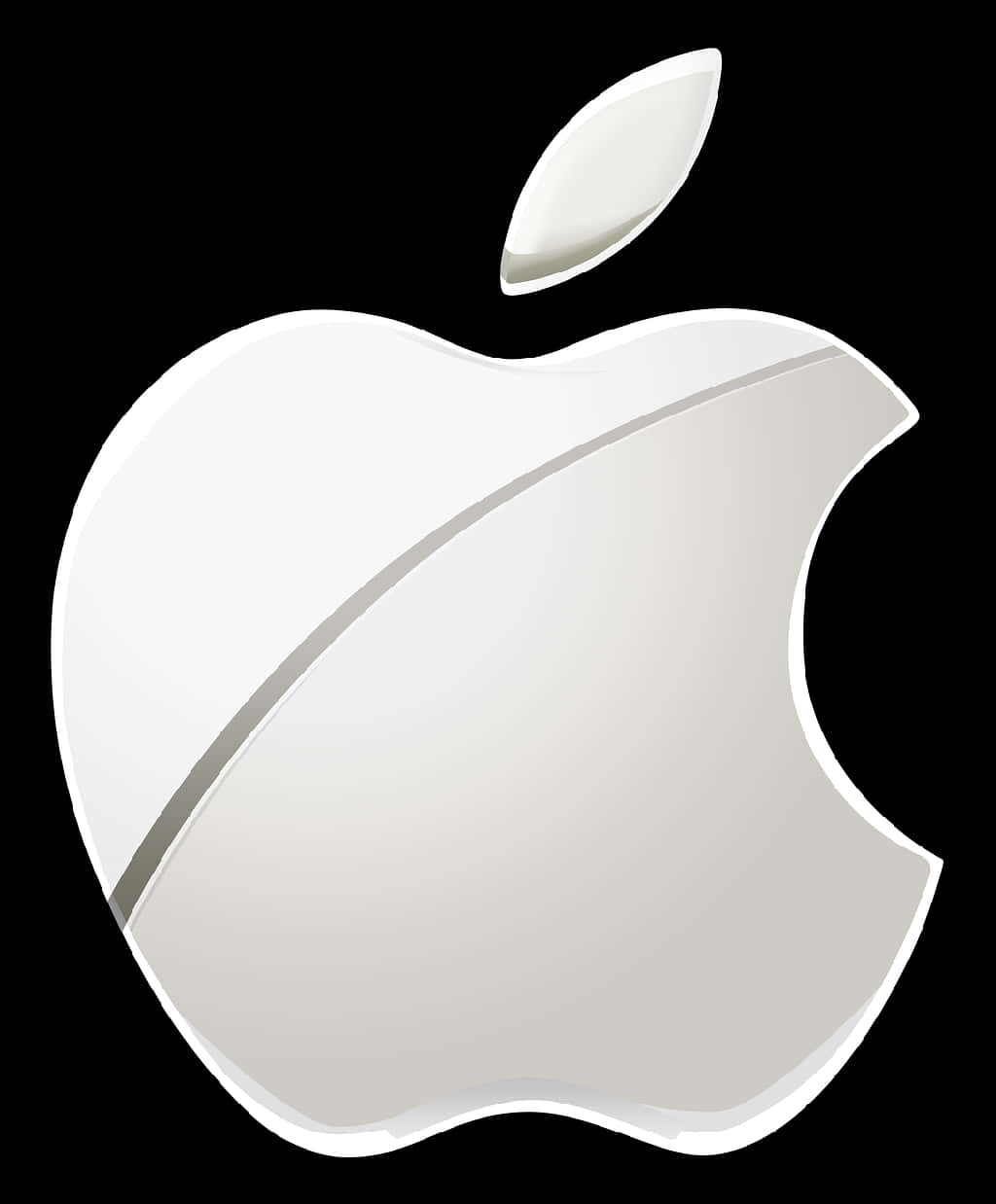 Silver Apple Logo