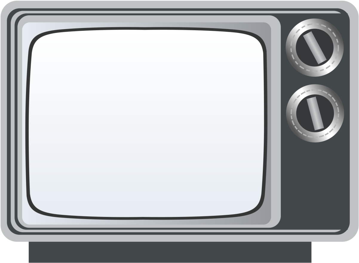 A Grey And White Television