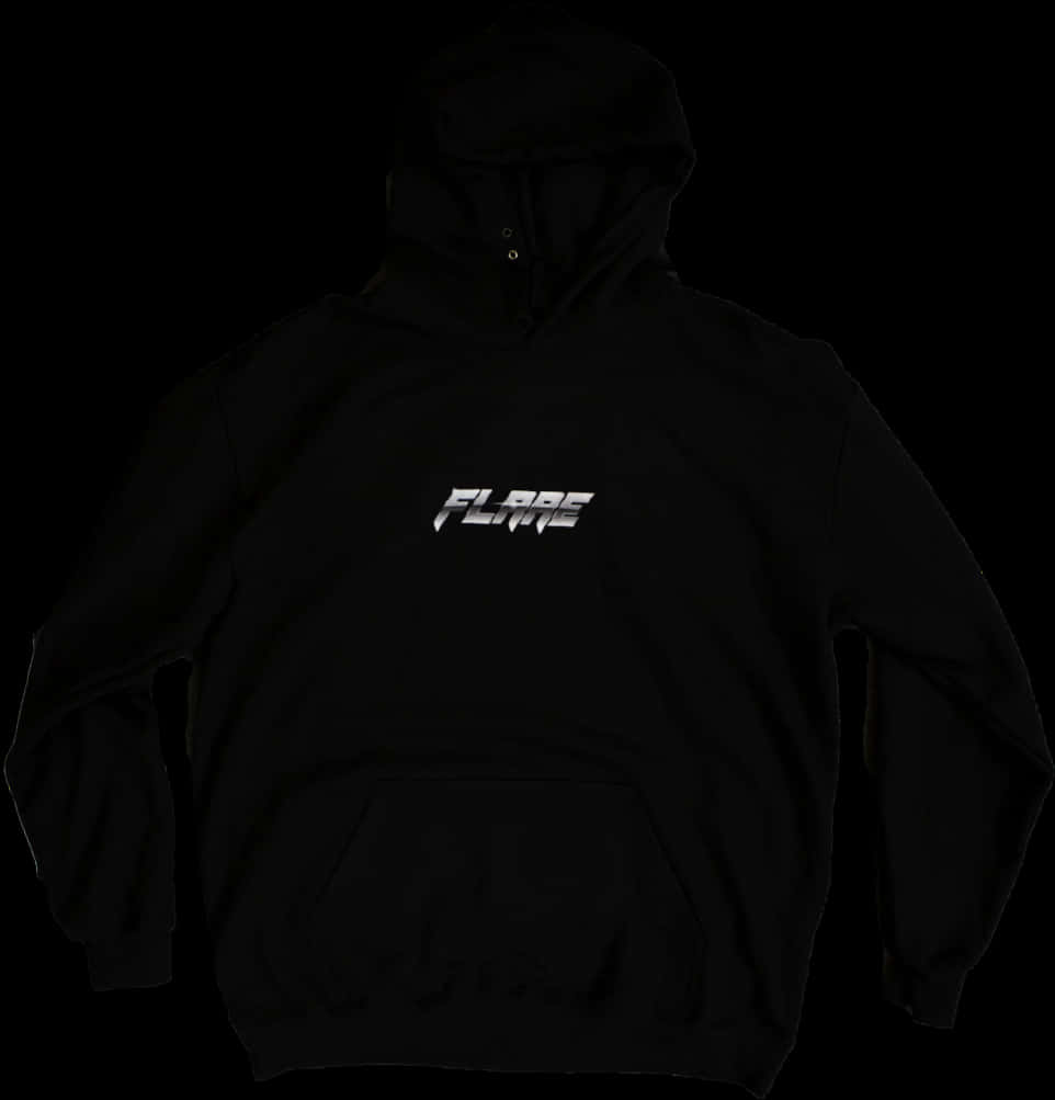 A Black Sweatshirt With White Text On It