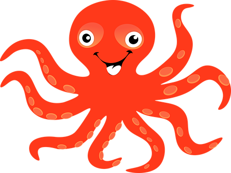 A Cartoon Of An Octopus