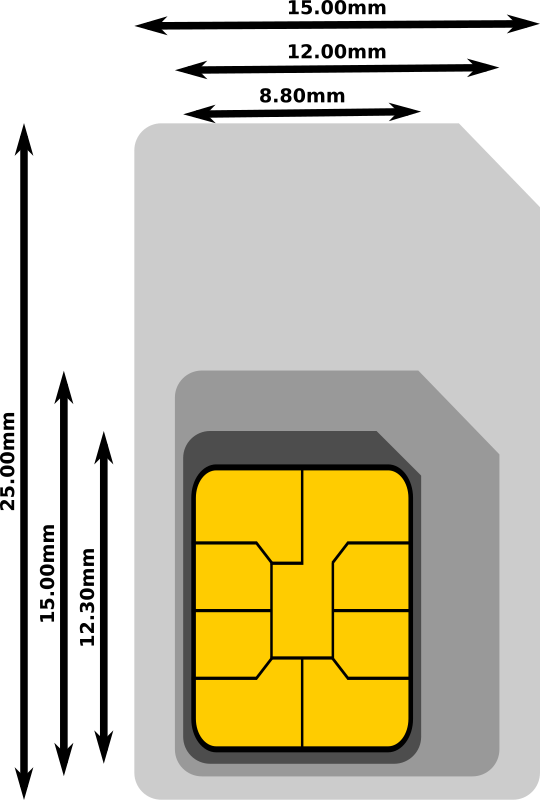Sim Card Png 540 X 800