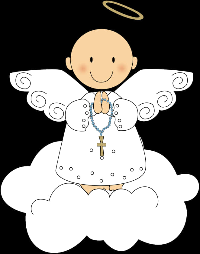 A Cartoon Of A Baby Angel