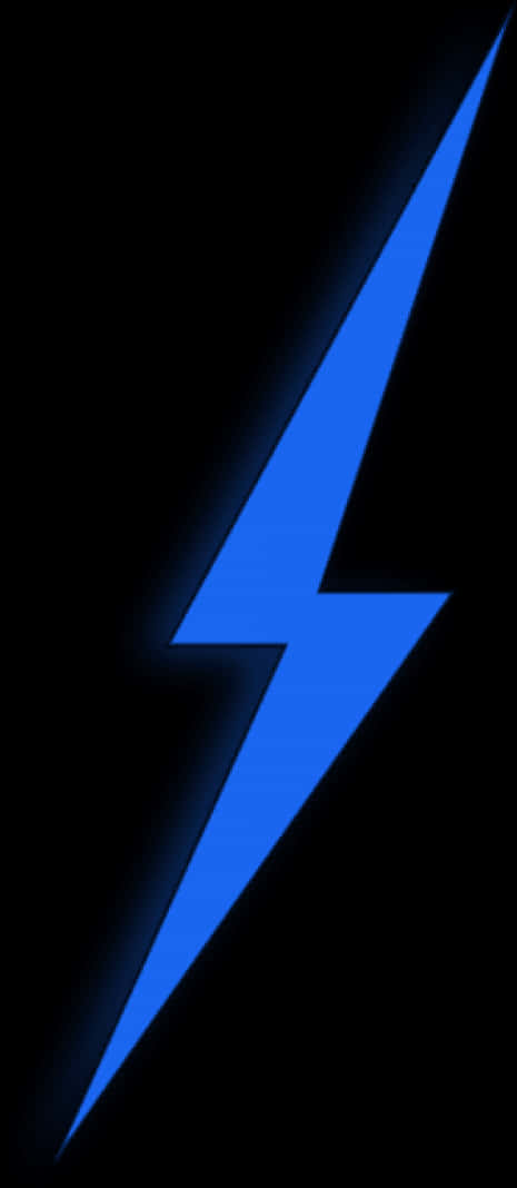 Simple Blue Lightning Bolt