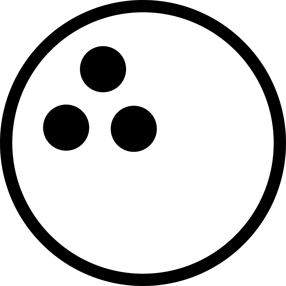 A Black Circle With White Dots