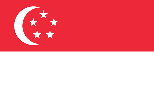 A Red And White Flag With A Crescent Moon And Stars