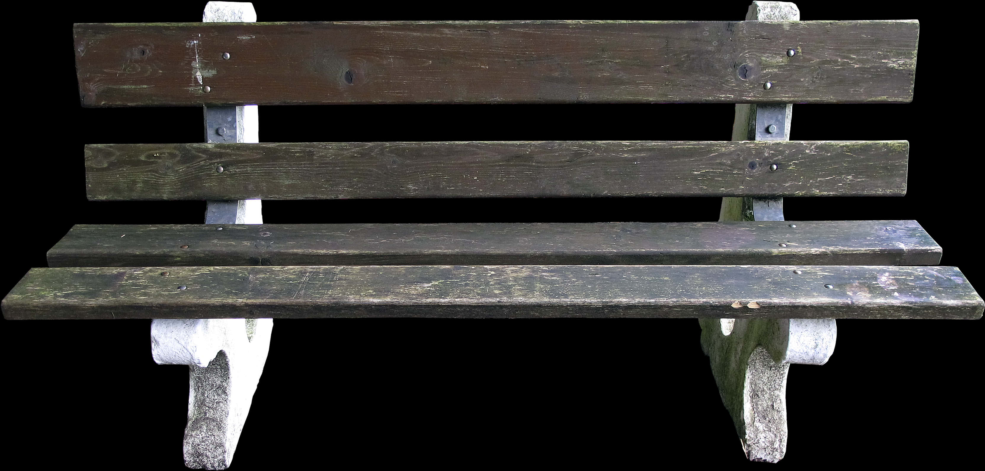 A Wooden Bench With White Legs