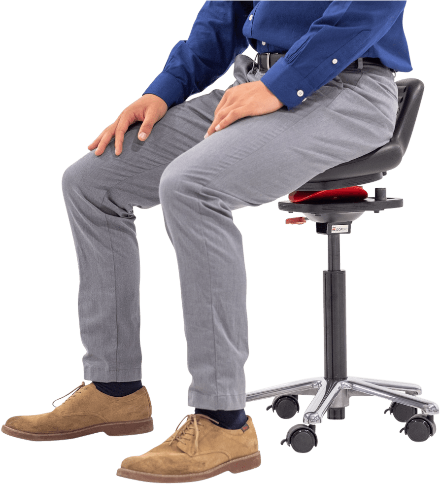 A Man Sitting On A Chair