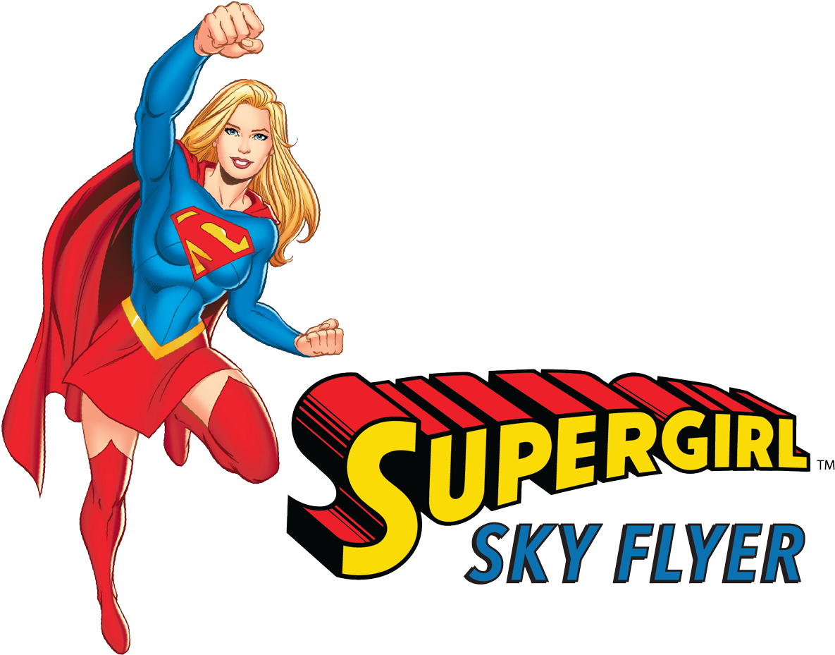 Six Flags New England Supergirl, Hd Png Download