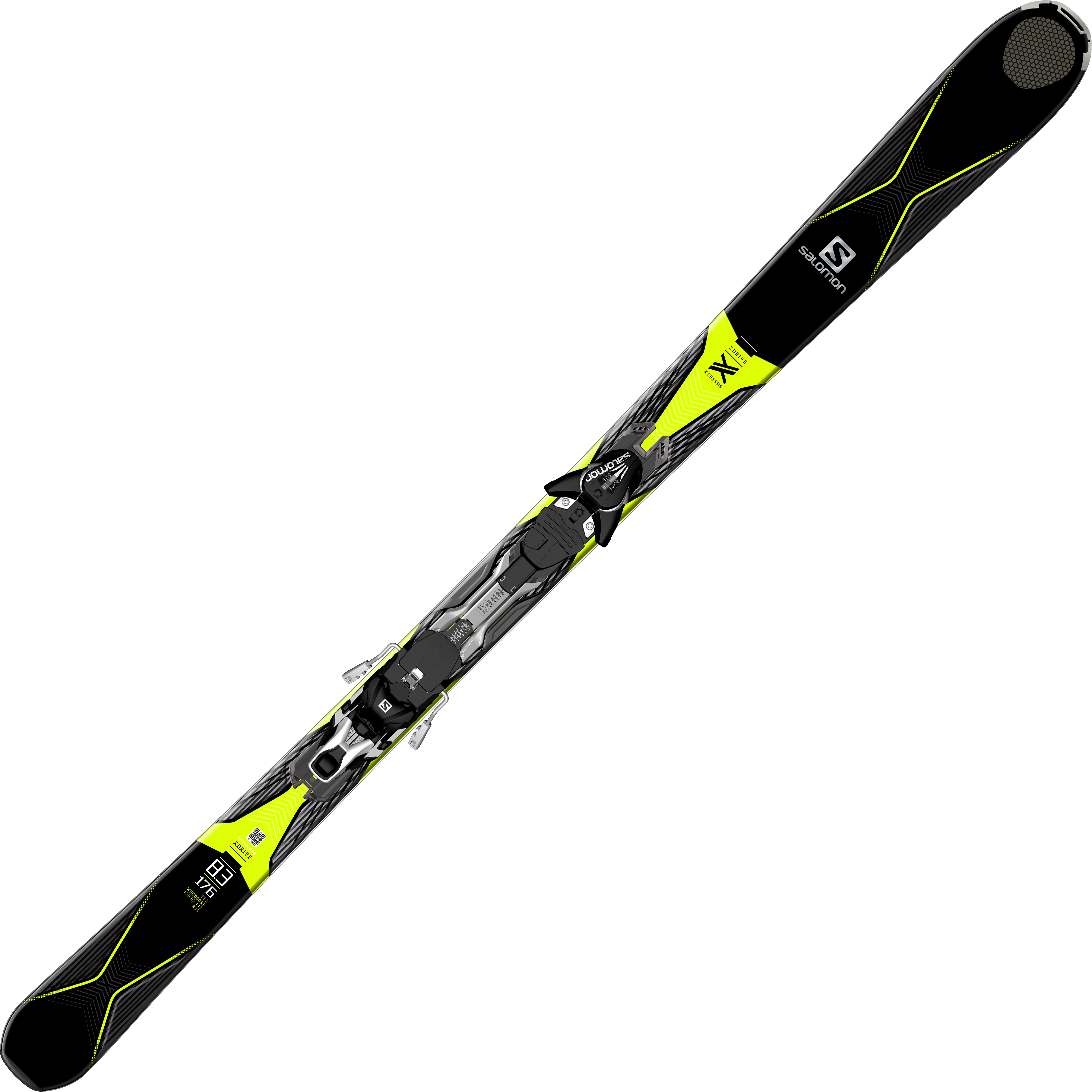 A Black And Yellow Ski