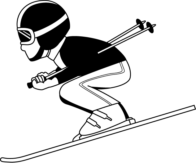 A Person Skiing On A Black Background