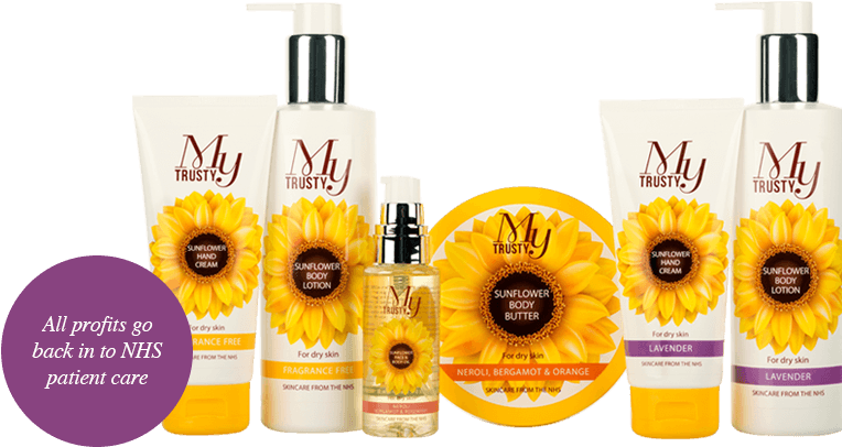 A Group Of Sunflower Body Lotions