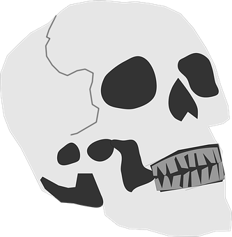 A Skull With Teeth And Teeth
