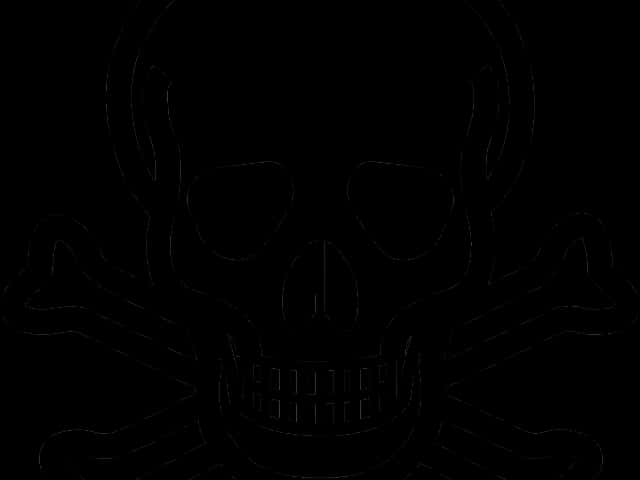A Black Skull With Crossbones