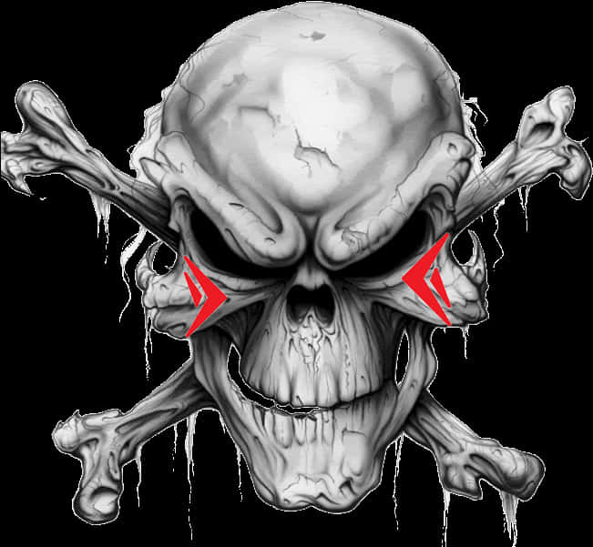 A Skull With Crossed Bones
