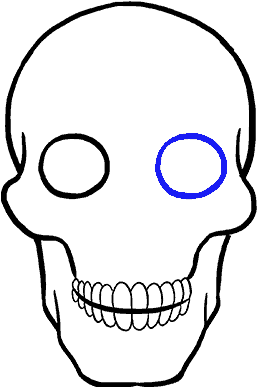 A Blue Circle On A Black Background
